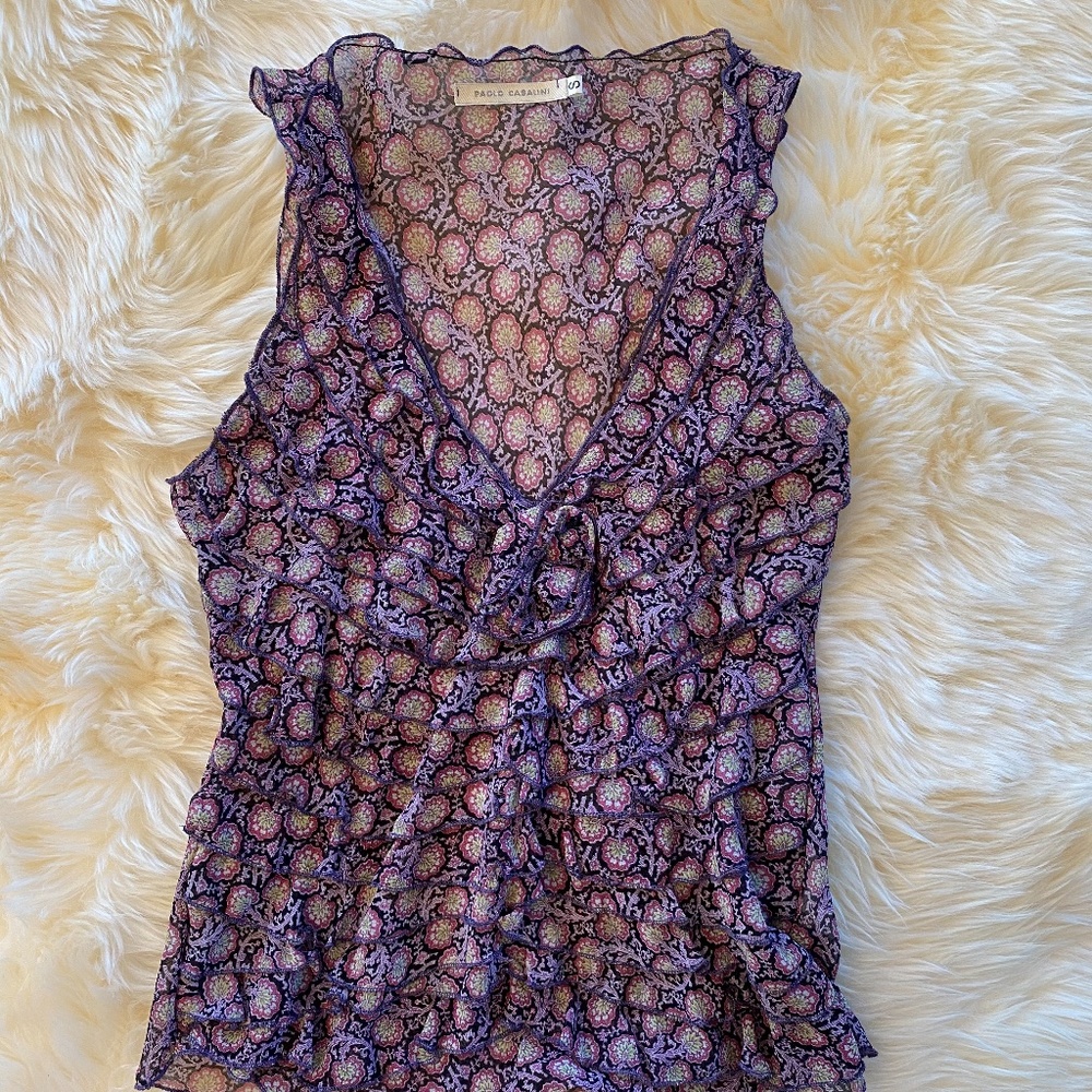 Paolo Casalini Sleeveless Italian Made Top
